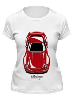 Заказать женскую футболку в Москве. Футболка классическая Porsche 959 от Oleg Markaryan - готовые дизайны и нанесение принтов.