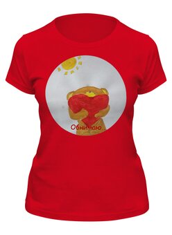 Заказать женскую футболку в Москве. Футболка классическая Любимая мама от mrs-snit@yandex.ru - готовые дизайны и нанесение принтов.