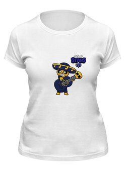 Заказать женскую футболку в Москве. Футболка классическая Brawl Stars от THE_NISE  - готовые дизайны и нанесение принтов.