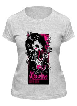Заказать женскую футболку в Москве. Футболка классическая Vampire rocker girl от Leichenwagen - готовые дизайны и нанесение принтов.