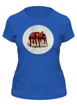 Заказать женскую футболку в Москве. Футболка классическая Тортик от mrs-snit@yandex.ru - готовые дизайны и нанесение принтов.