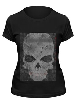 Заказать женскую футболку в Москве. Футболка классическая grunge skull от xih8ux - готовые дизайны и нанесение принтов.