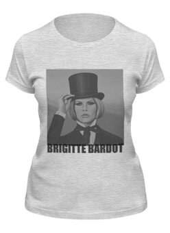 Заказать женскую футболку в Москве. Футболка классическая Brigitte Bardot от KinoArt - готовые дизайны и нанесение принтов.