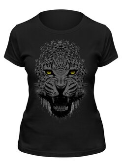 Заказать женскую футболку в Москве. Футболка классическая Чёрная пантера от printik - готовые дизайны и нанесение принтов.