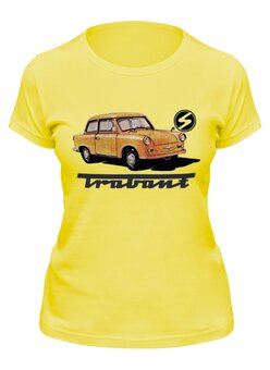 Заказать женскую футболку в Москве. Футболка классическая Trabant от торгаш - готовые дизайны и нанесение принтов.