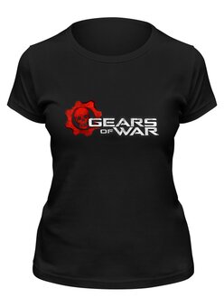 Заказать женскую футболку в Москве. Футболка классическая Gears of War  от THE_NISE  - готовые дизайны и нанесение принтов.
