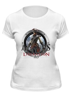 Заказать женскую футболку в Москве. Футболка классическая Assassins Creed Liberation от THE_NISE  - готовые дизайны и нанесение принтов.