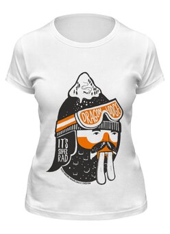 Заказать женскую футболку в Москве. Футболка классическая БОБЕР от CoolDesign - готовые дизайны и нанесение принтов.