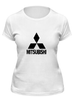 Заказать женскую футболку в Москве. Футболка классическая Mitsubishi от THE_NISE  - готовые дизайны и нанесение принтов.