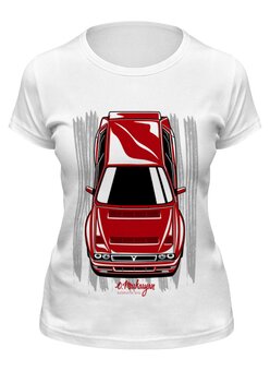 Заказать женскую футболку в Москве. Футболка классическая Lancia Delta от Oleg Markaryan - готовые дизайны и нанесение принтов.