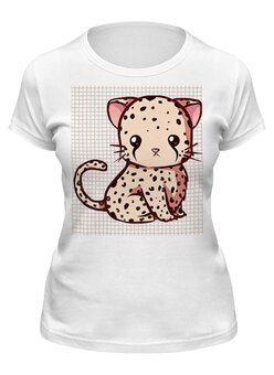 Заказать женскую футболку в Москве. Футболка классическая "Леопард" от Re  Tyan - готовые дизайны и нанесение принтов.