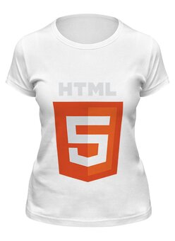 Заказать женскую футболку в Москве. Футболка классическая HTML5 от pyzhik - готовые дизайны и нанесение принтов.