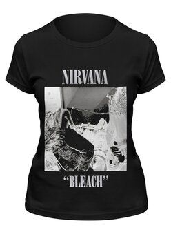 Заказать женскую футболку в Москве. Футболка классическая Nirvana Bleach album t-shirt от rancid - готовые дизайны и нанесение принтов.