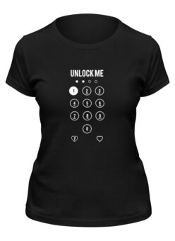 Заказать женскую футболку в Москве. Футболка классическая Unlock Me! от kolmakov.andrey@gmail.com - готовые дизайны и нанесение принтов.