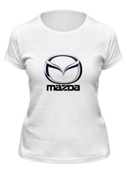 Заказать женскую футболку в Москве. Футболка классическая Mazda от THE_NISE  - готовые дизайны и нанесение принтов.