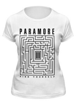 Заказать женскую футболку в Москве. Футболка классическая Paramore от geekbox - готовые дизайны и нанесение принтов.