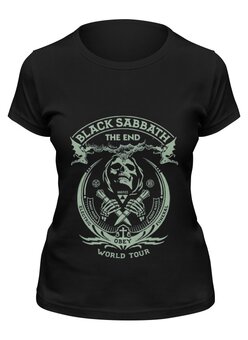 Заказать женскую футболку в Москве. Футболка классическая "Black Sabbath" от Fedor - готовые дизайны и нанесение принтов.