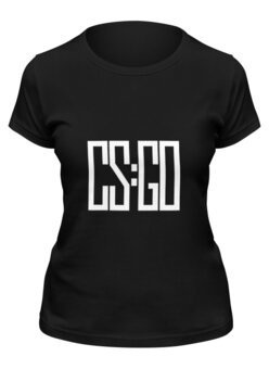 Заказать женскую футболку в Москве. Футболка классическая CS:GO от bd-art  - готовые дизайны и нанесение принтов.