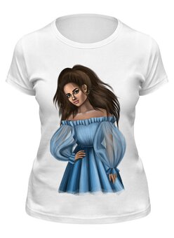 Заказать женскую футболку в Москве. Футболка классическая Baby doll от Llilo Art - готовые дизайны и нанесение принтов.