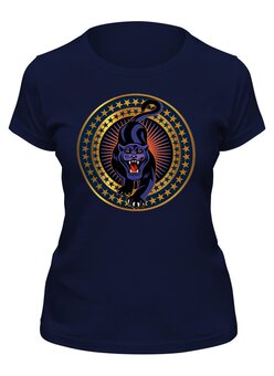Заказать женскую футболку в Москве. Футболка классическая Пантера от T-shirt print  - готовые дизайны и нанесение принтов.