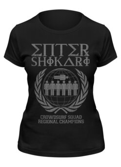 Заказать женскую футболку в Москве. Футболка классическая Enter Shikari от geekbox - готовые дизайны и нанесение принтов.