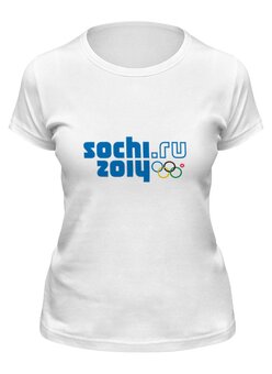 Заказать женскую футболку в Москве. Футболка классическая SOCHI 2014 толстовка от aleksasha-08@mail.ru - готовые дизайны и нанесение принтов.