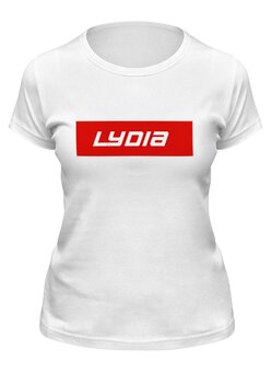 Заказать женскую футболку в Москве. Футболка классическая Lydia от THE_NISE  - готовые дизайны и нанесение принтов.