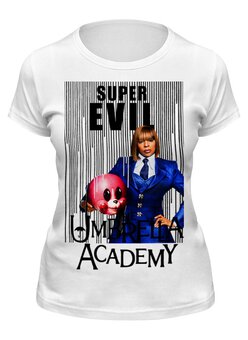 Заказать женскую футболку в Москве. Футболка классическая The Umbrella Academy  от T-shirt print  - готовые дизайны и нанесение принтов.