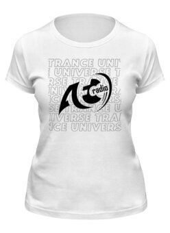 Заказать женскую футболку в Москве. Футболка классическая AFC Radio от Trance Universe - готовые дизайны и нанесение принтов.