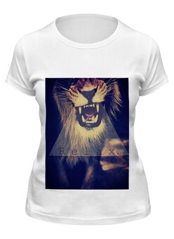 Заказать женскую футболку в Москве. Футболка классическая Swag тигра от Sergio Happy - готовые дизайны и нанесение принтов.
