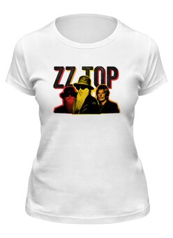 Заказать женскую футболку в Москве. Футболка классическая ZZ TOP от BURNSHIRTS - готовые дизайны и нанесение принтов.