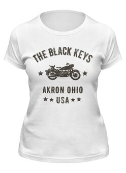 Заказать женскую футболку в Москве. Футболка классическая The Black Keys от geekbox - готовые дизайны и нанесение принтов.
