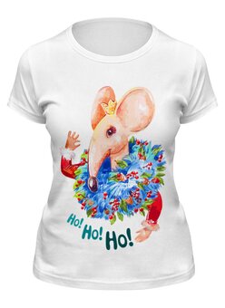 Заказать женскую футболку в Москве. Футболка классическая Год крысы    от T-shirt print  - готовые дизайны и нанесение принтов.