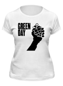 Заказать женскую футболку в Москве. Футболка классическая Green day от walek - готовые дизайны и нанесение принтов.