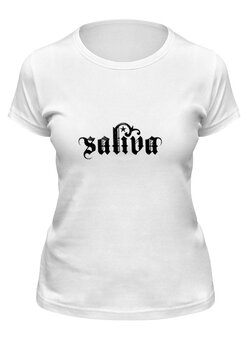 Заказать женскую футболку в Москве. Футболка классическая Saliva от Fedor - готовые дизайны и нанесение принтов.
