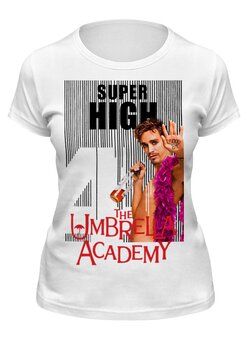 Заказать женскую футболку в Москве. Футболка классическая The Umbrella Academy  от T-shirt print  - готовые дизайны и нанесение принтов.