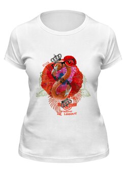 Заказать женскую футболку в Москве. Футболка классическая It's UK от befun - готовые дизайны и нанесение принтов.