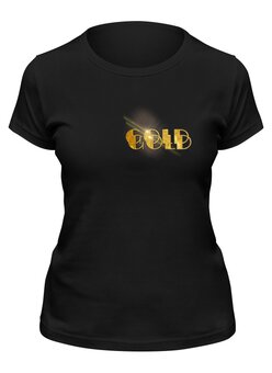 Заказать женскую футболку в Москве. Футболка классическая Gold Danz от romaskin_on_high@mail.ru - готовые дизайны и нанесение принтов.