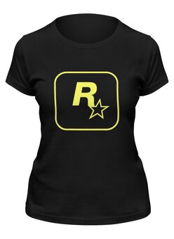 Заказать женскую футболку в Москве. Футболка классическая Rockstar Staff T-Shirt от Nalivaev - готовые дизайны и нанесение принтов.