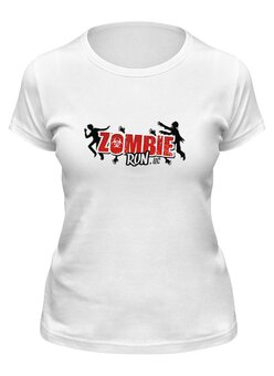 Заказать женскую футболку в Москве. Футболка классическая Zombie Run от THE_NISE  - готовые дизайны и нанесение принтов.