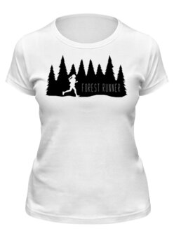 Заказать женскую футболку в Москве. Футболка классическая Runner от oneredfoxstore@gmail.com - готовые дизайны и нанесение принтов.