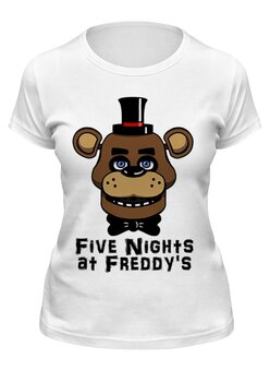 Заказать женскую футболку в Москве. Футболка классическая Five Nights At Freddy's от vista12761@rambler.ru - готовые дизайны и нанесение принтов.