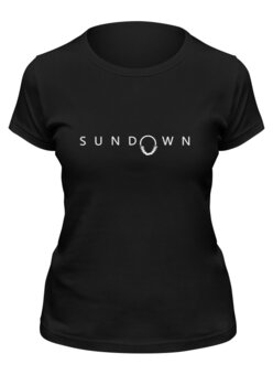 Заказать женскую футболку в Москве. Футболка классическая Sundown от ISliM - готовые дизайны и нанесение принтов.