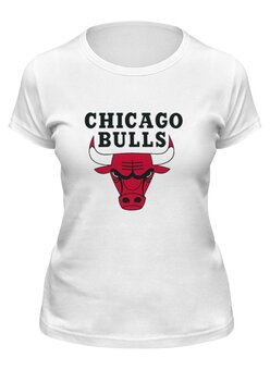 Заказать женскую футболку в Москве. Футболка классическая Chicago Bulls от BURNSHIRTS - готовые дизайны и нанесение принтов.