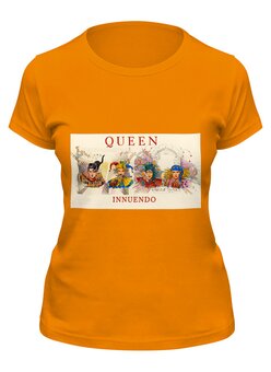 Заказать женскую футболку в Москве. Футболка классическая Queen от Fedor - готовые дизайны и нанесение принтов.