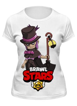 Заказать женскую футболку в Москве. Футболка классическая BRAWL STARS MORTIS от geekbox - готовые дизайны и нанесение принтов.