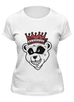 Заказать женскую футболку в Москве. Футболка классическая Панда  от acidhouses - готовые дизайны и нанесение принтов.