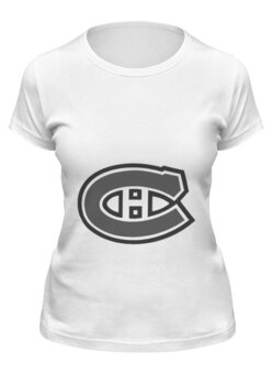 Заказать женскую футболку в Москве. Футболка классическая Montreal Canadiens  от kspsshop - готовые дизайны и нанесение принтов.