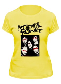 Заказать женскую футболку в Москве. Футболка классическая My Chemical Romance от cherdantcev - готовые дизайны и нанесение принтов.