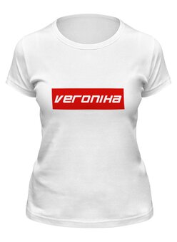 Заказать женскую футболку в Москве. Футболка классическая Veronika от THE_NISE  - готовые дизайны и нанесение принтов.